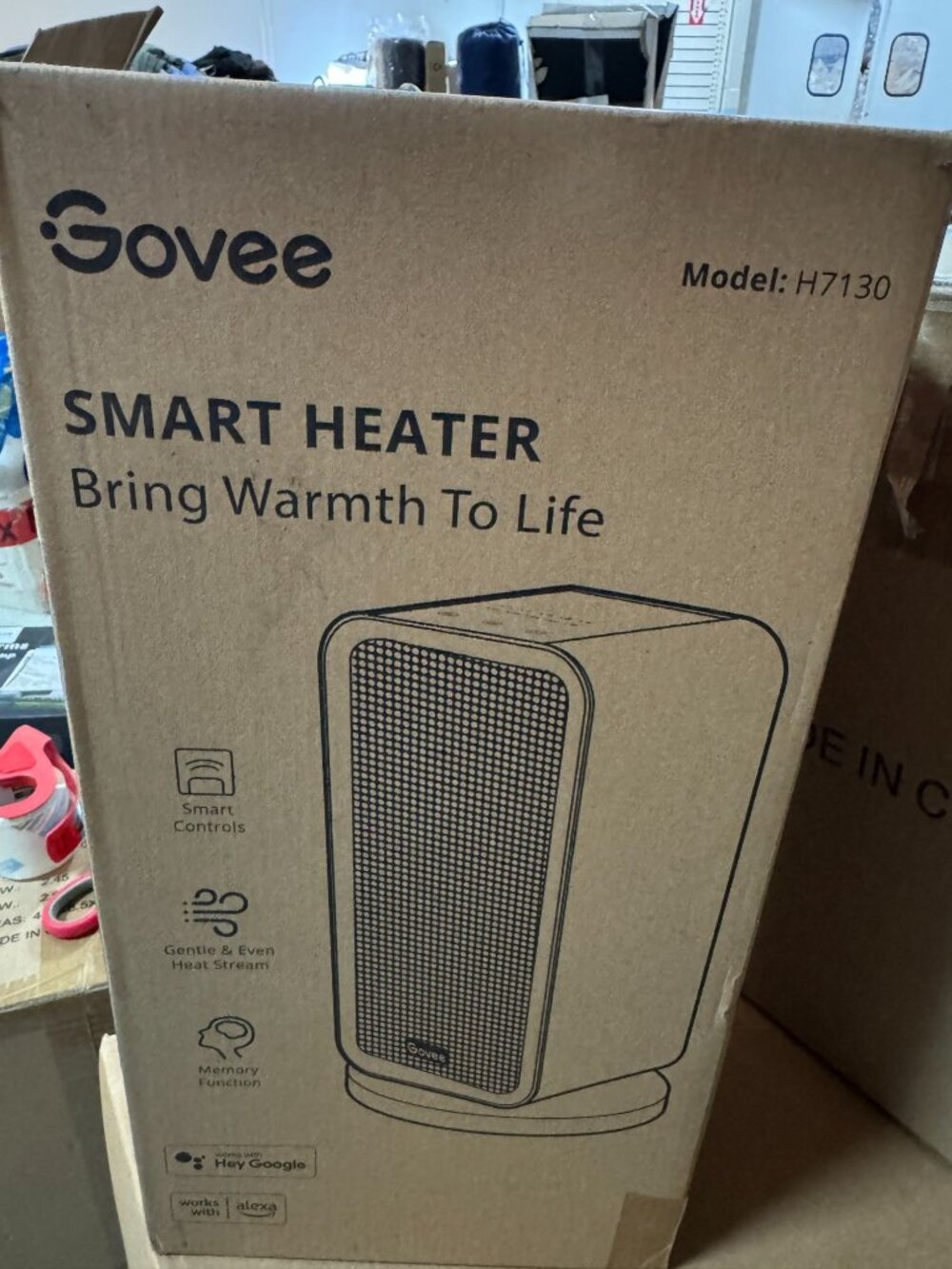 Govee Smart Heater H7130 1500W With Voice Controls Timer Oscillation & Safety Fe